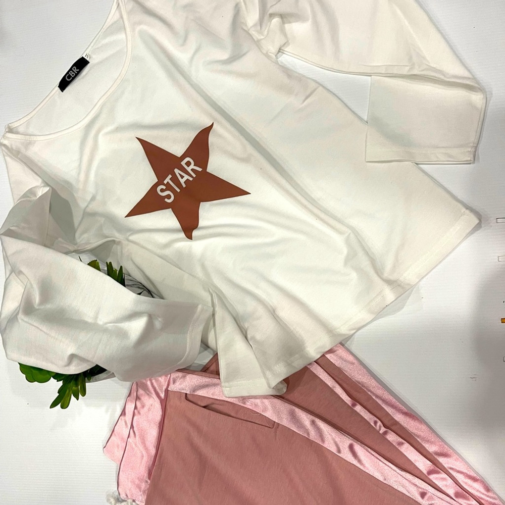 CBR matching 2 pcs set pink blush size M